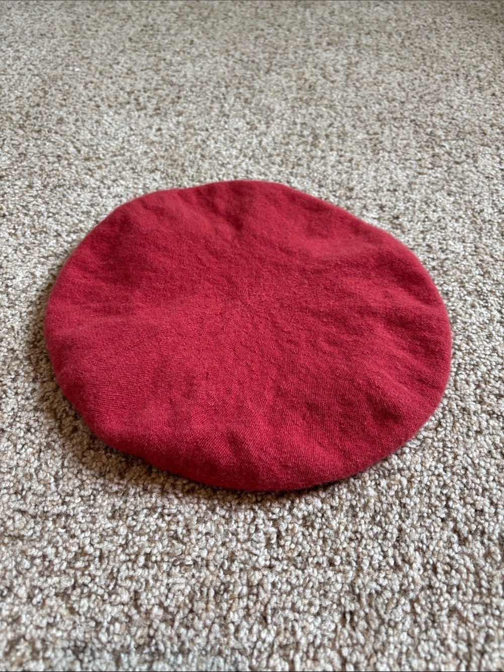 Vintage Gap 100% Virgin Wool Beret One Size Antique Red | French Timeless